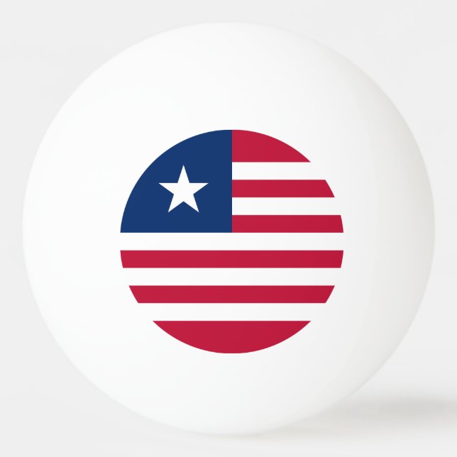 Liberia Flag Ping Pong Ball (Front)