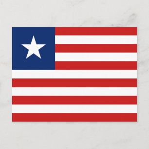 Liberia Flag Postcard