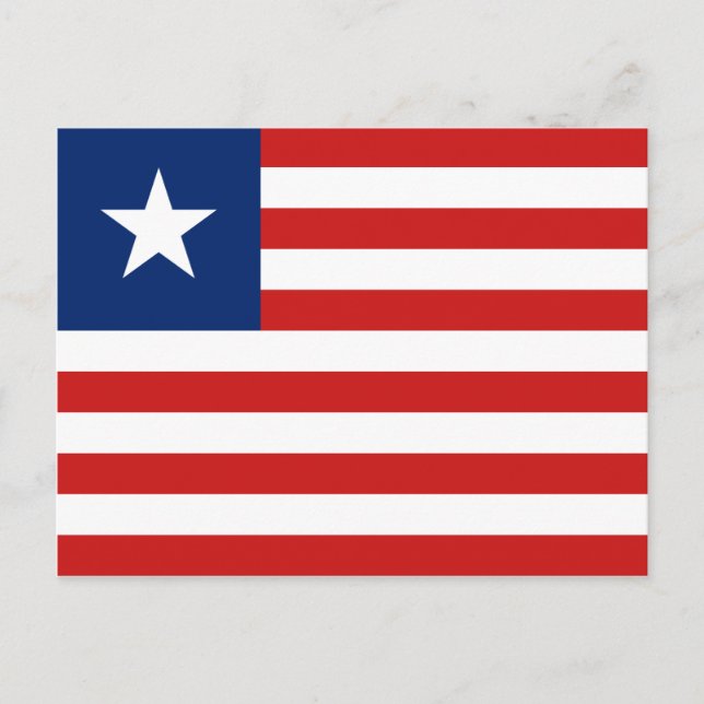 Liberia Flag Postcard (Front)