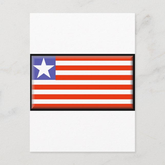 Liberia Flag Postcard (Front)