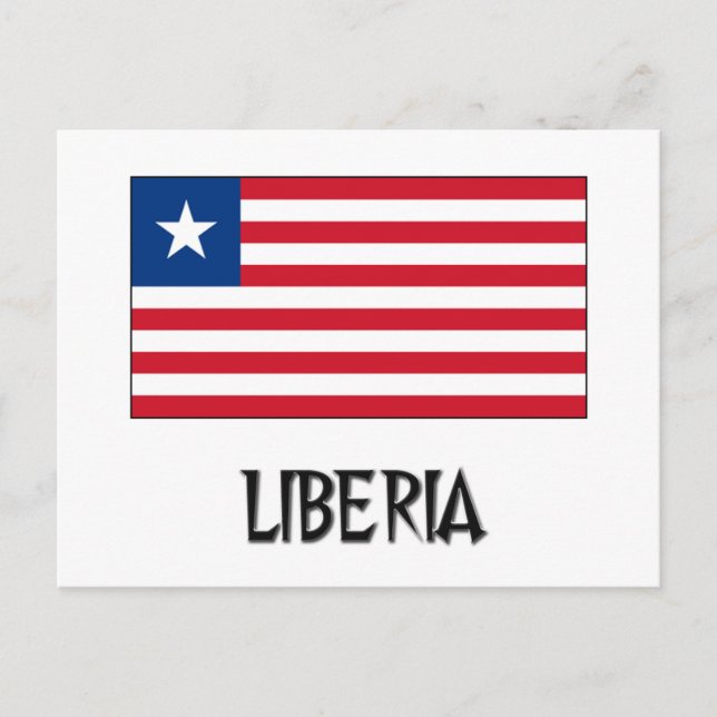 Liberia Flag Postcard (Front)