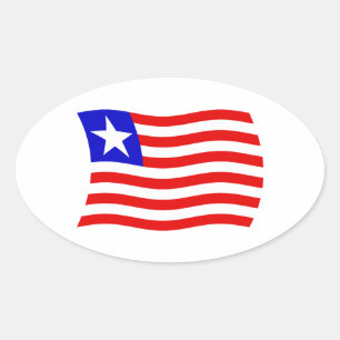 Liberia Flag Sticker