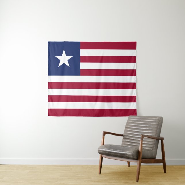 Liberia flag tapestry (In Situ (Horizontal))