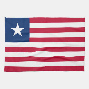 Liberia Flag Tea Towel