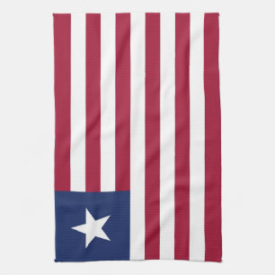 Liberia flag tea towel