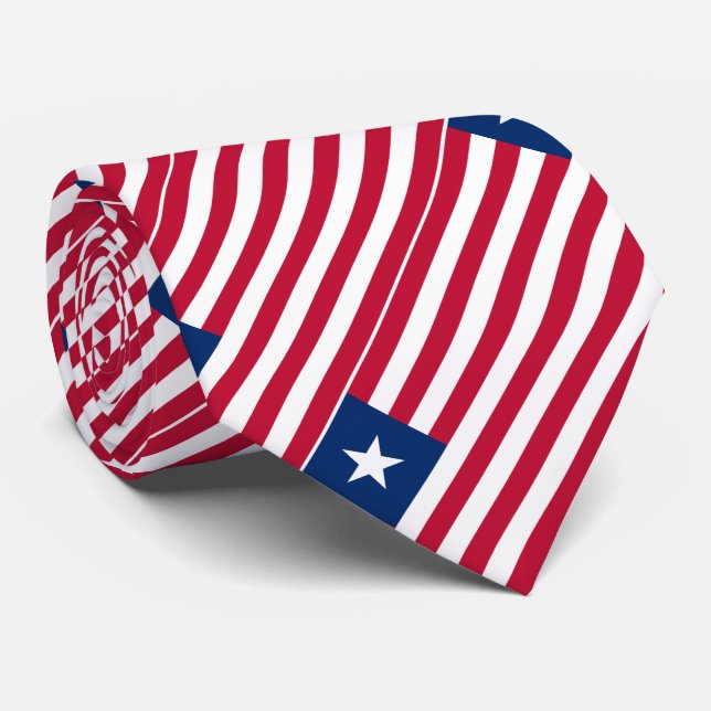 Liberia Flag Tie (Rolled)
