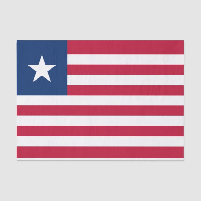 Liberia Flag Tissue Paper (Front)