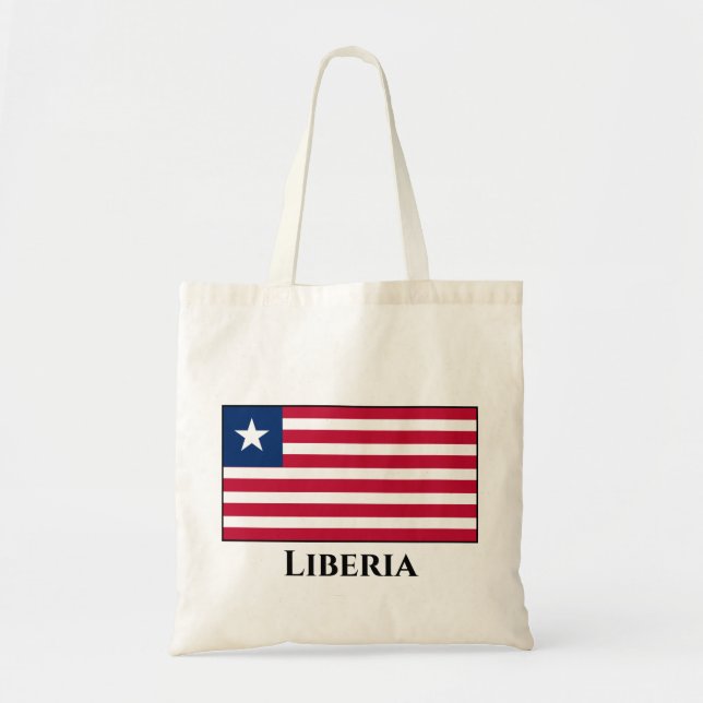 Liberia Flag Tote Bag (Front)
