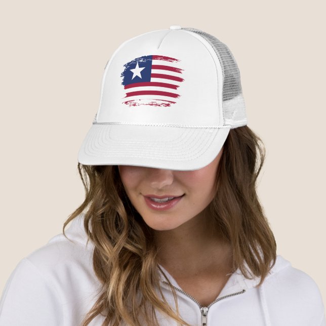 Liberia flag trucker hat (In Situ)