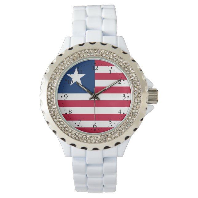 Liberia Flag Watch (Front)