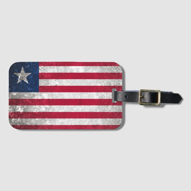 Liberia Luggage Tag (Front Horizontal)