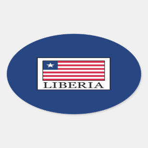 Liberia Oval Sticker