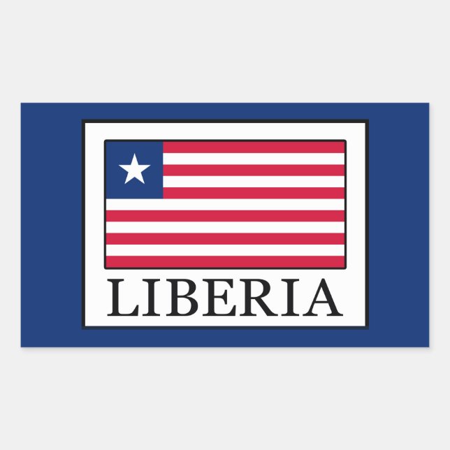 Liberia Rectangular Sticker (Front)