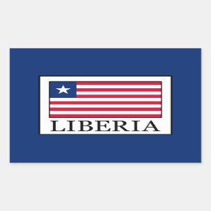 Liberia Rectangular Sticker