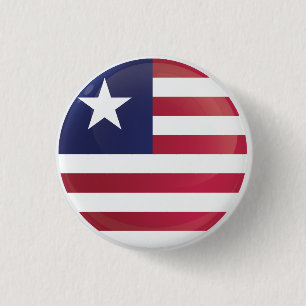 Liberia  Round Icon Flag 3 Cm Round Badge