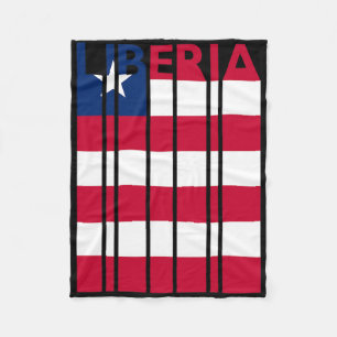 Liberia Vintage Liberian Flag Vacation Fleece Blanket