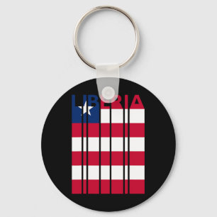 Liberia Vintage Liberian Flag Vacation Key Ring