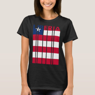 Liberia Vintage Liberian Flag Vacation T-Shirt