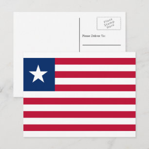 Liberian Flag, Flag of Liberia Postcard