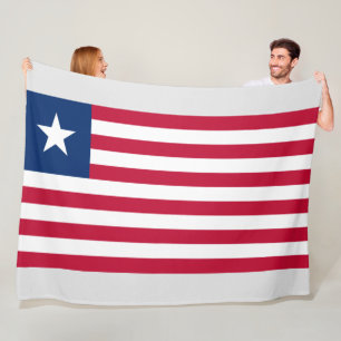 Liberian Flag (Liberia) Fleece Blanket