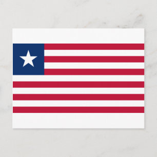 Liberian Flag (Liberia) Postcard