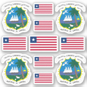 Liberian national symbols /Coat of arms and flag