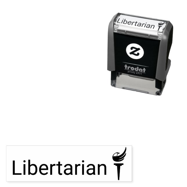 Libertarian 1.4" x 0.4" Stamp (In Situ)
