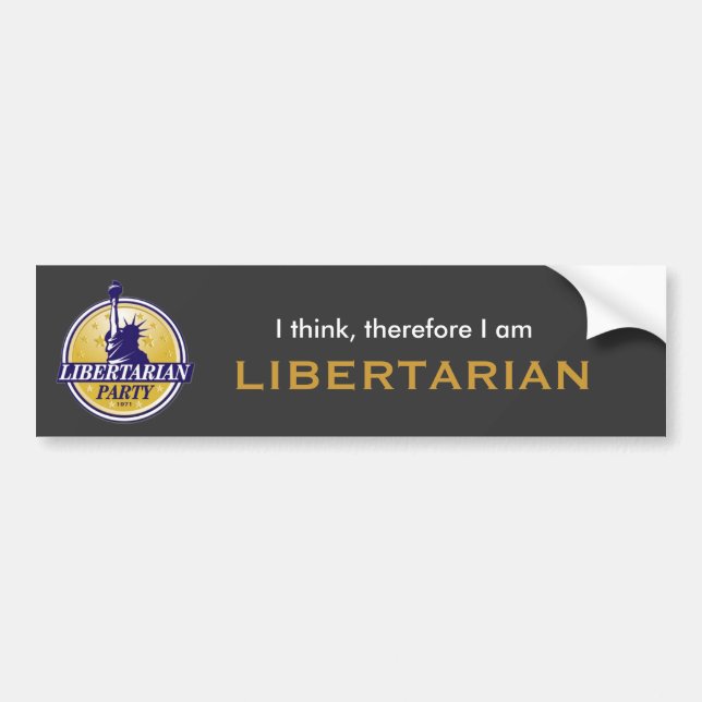 Libertarian bumper sticker (Front)