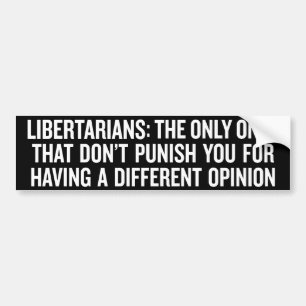 Libertarian Civil Liberties Bumper Sticker