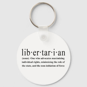 Libertarian Definition Key Ring