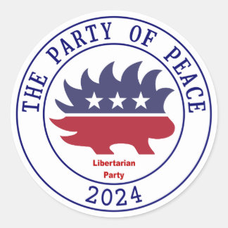 Libertarian Party in 2024 Classic Round Sticker