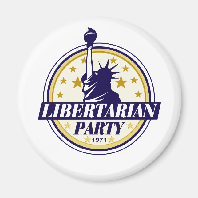 libertarian party logo magnet (Front)