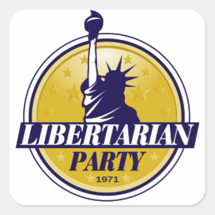 Libertarian Party Logo Square Sticker