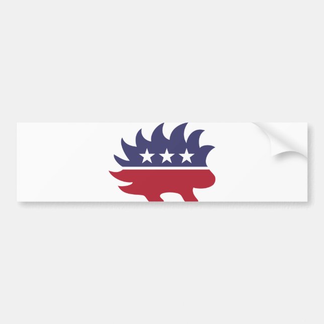 Libertarian Party Porcupine Symbol Bumper Sticker (Front)