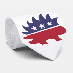 Libertarian Party Porcupine Symbol Tie