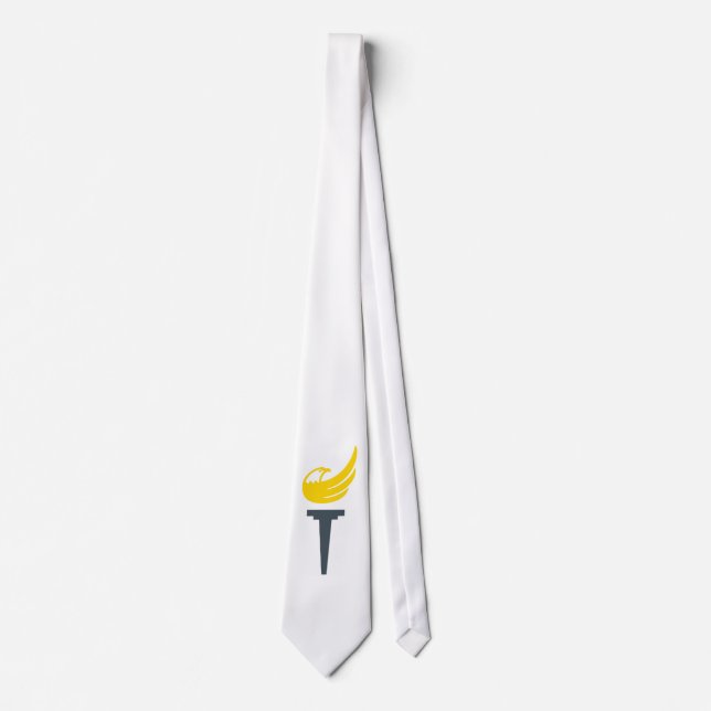 Libertarian Party White Logo Tie (Front)