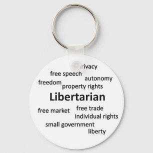 Libertarian Philosophy and Values Key Ring