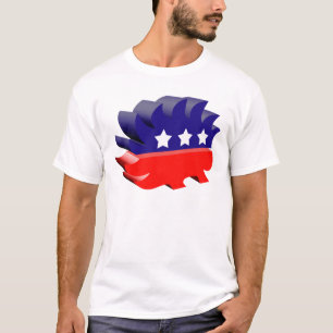 Libertarian porcupine 3D T-Shirt