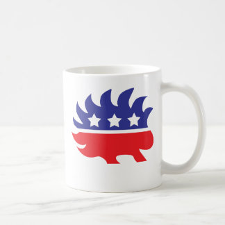 libertarian porcupine coffee mug