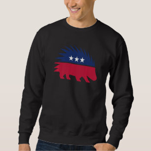 Libertarian Porcupine More Freedom Libertarian Sweatshirt
