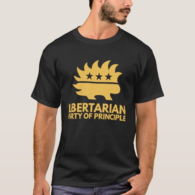 Libertarian Porcupine Party of Principle Freedom T-Shirt (Front)