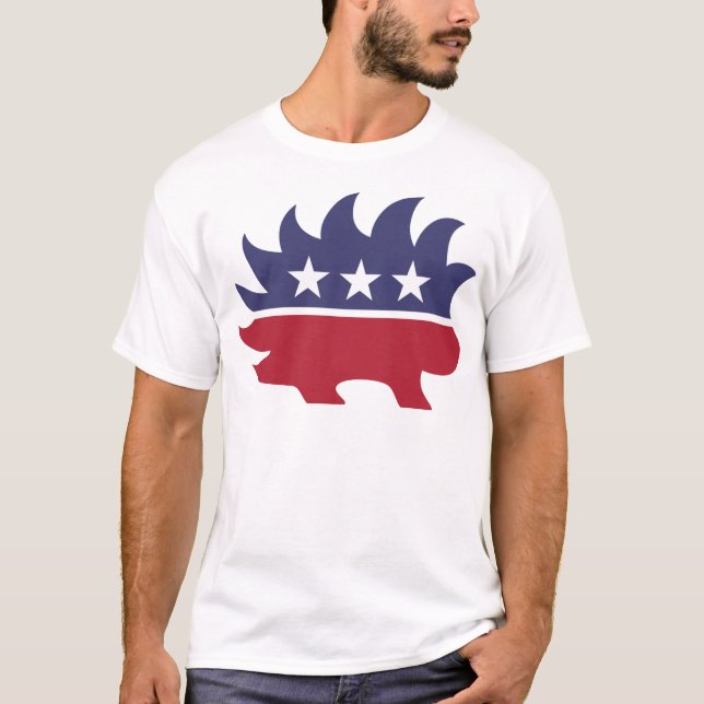 Libertarian Porcupine T-Shirt (Front)