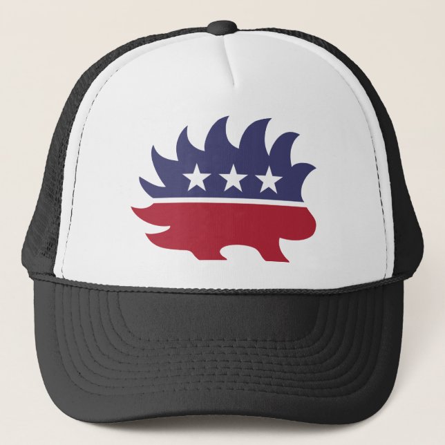 Libertarian Porcupine Trucker Hat (Front)