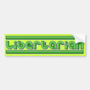 Libertarian Retro Bumper Sticker