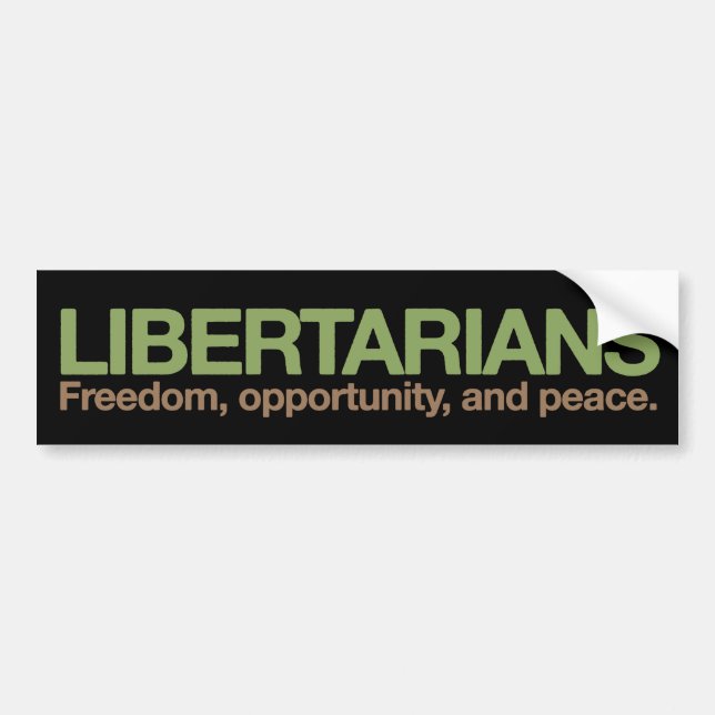 Libertarians Bumper Sticker (Front)