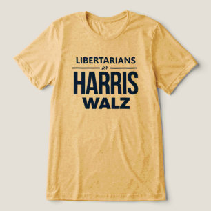 LIbertarians for Harris Walz Tri-Blend Shirt