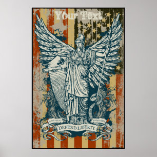 Libertas Goddess of Liberty Poster