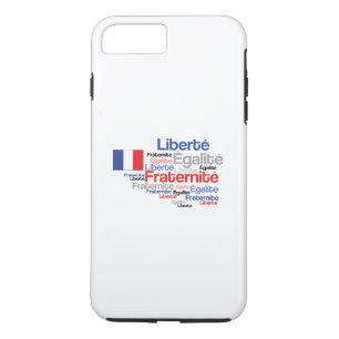 Liberté, Égalité, Fraternité - French Motto Fl iPhone 8 Plus/7 Plus Case