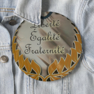 "Liberté, Égalité, Fraternité" French Republic  6 Cm Round Badge