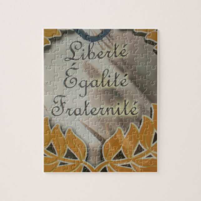 "Liberté, Égalité, Fraternité" French Republic  Jigsaw Puzzle (Vertical)